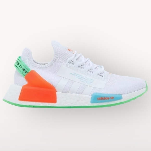 NEW adidas NMD_R1 V2 Glow in the Dark White Sonic Ink Men Size 9 NWOT Sl… - Picture 15 of 15